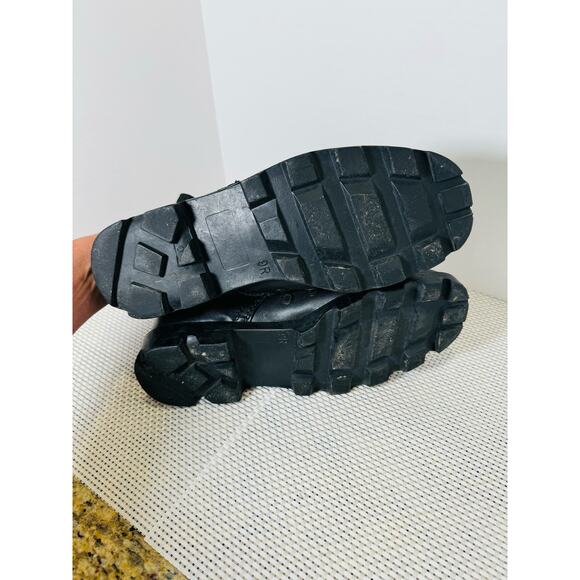 Military Tactical All Black Combat Boots Mens Size 9R Outdoor Training Shoes - Picture 12 of 15